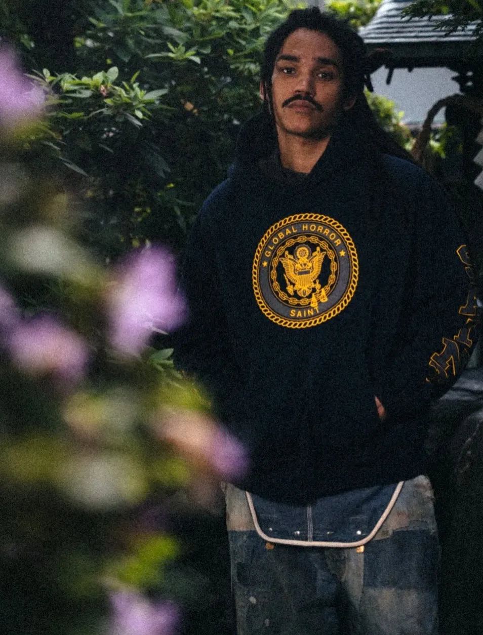 SAINT Mxxxxxx HOODIE/SAINT/NVY Reflective Angel Hoodie Blue S-XL Original open mold Loose cut Comfortable fit Top printing technology 3M reflective paste Best reflective effect in the industry Correct version Original consistent main mark/wash mark/cherub anti-counterfeiting